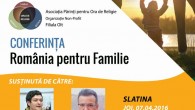 Joi, 7 aprilie a.c., orele 18.00, în amfiteatrul Colegiului Național “Ion Minulescu” din municipiul Slatina va avea loc conferința “România pentru familie”, susținută de jurnalistul Ioan Șolea și scriitorul Mihai […]