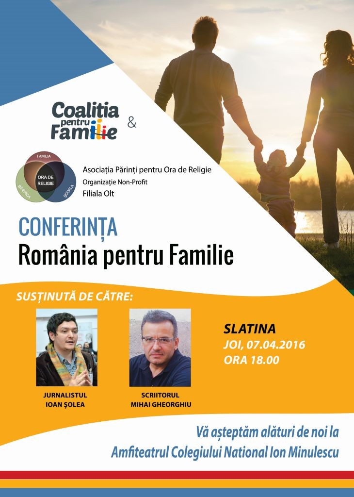 afis conferinta coalitia pentru familie 2016